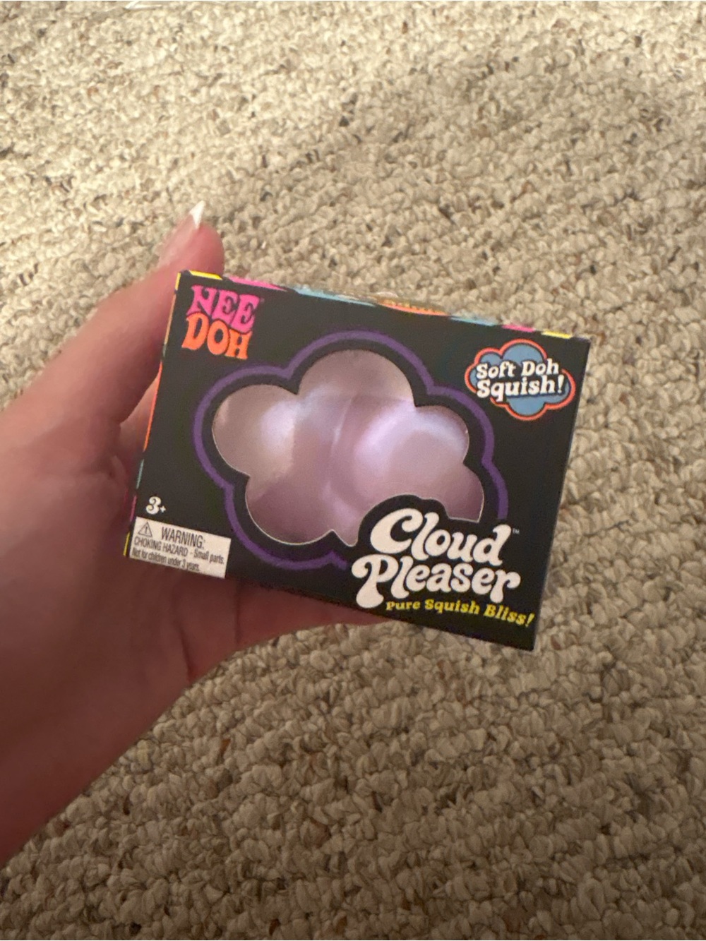 Needoh Cloud Pleaser Soft Squish Toy - Light Purple
